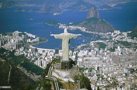 Statue Of Cristo Redentor In Mt Corcovado Rio De Janeiro