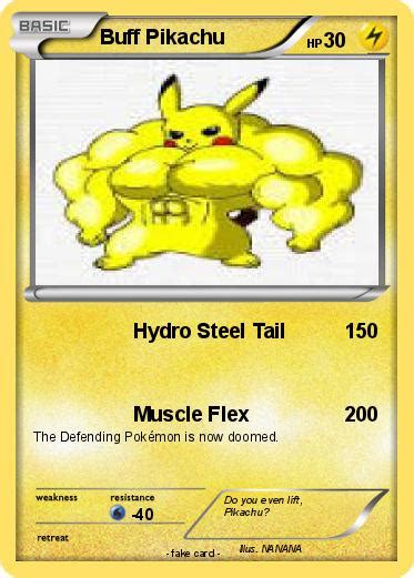 Pokémon Buff Pikachu 7 7 Hydro Steel Tail My Pokemon Card
