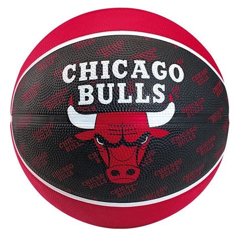 Spalding Chicago Bulls Nba Team Basketball Redblack Size 7