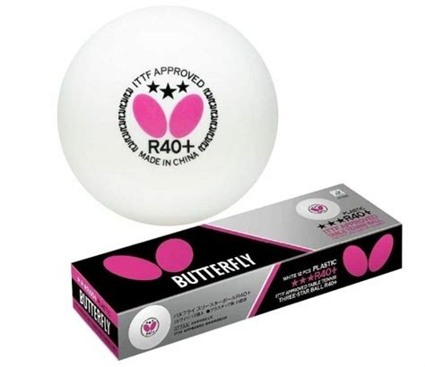Butterfly Table Tennis Ping Pong R Star Ball Balls White Ittf Approved Ebay