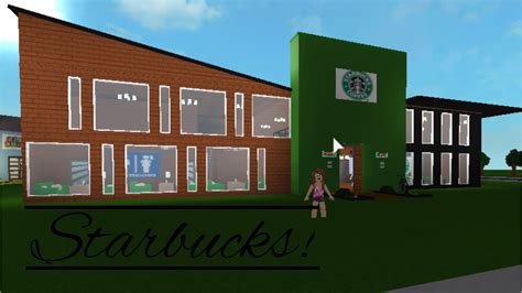Welcome To Bloxburg Starbucks Speed Build Youtube