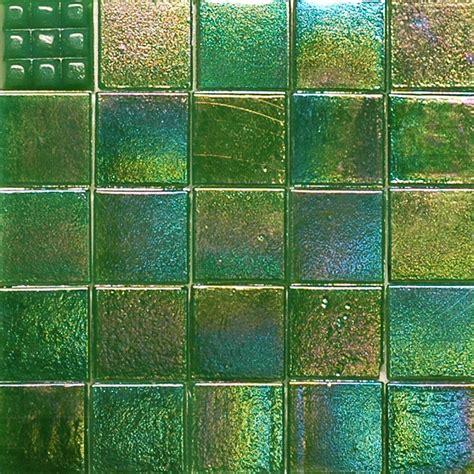 Hollywood And Vine Green Cg1632 Iridescent Glass Mosaic Tiles Mosaic Art Supply