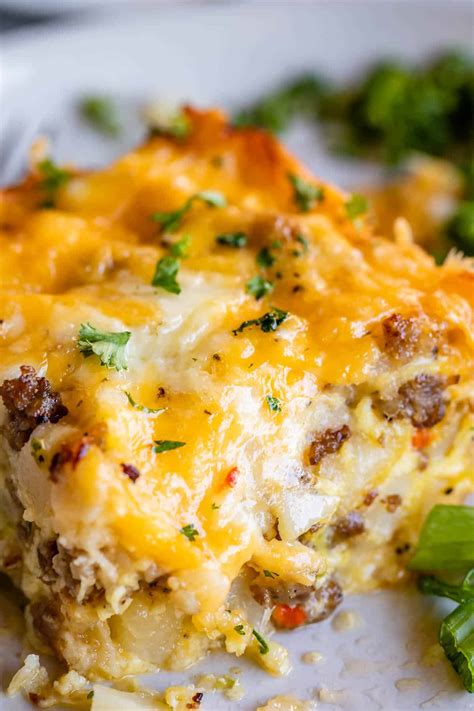 Overnight Egg And Hash Brown Casserole Hash Brown Egg Casserole Belly