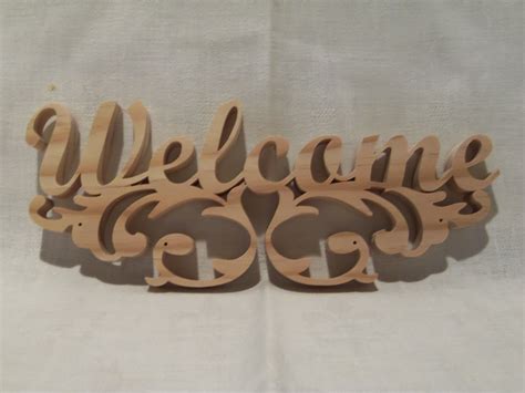Welcome Sign Cut With The Scroll Saw Miscellaneous Scroll Saw