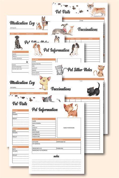 The Printable Pet Binder You Need To Organize Your Pet Records New