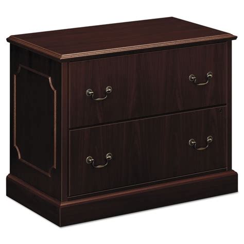 Find the best hon file cabinet today! HON 94000 Series 2-drawer Mahogany Lateral File Cabinet ...