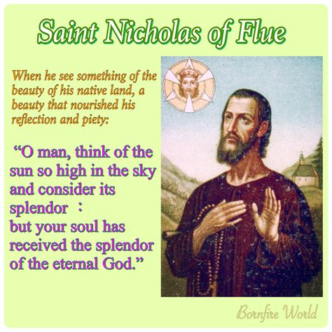 Saint Nicholas Of Flue Martyr Quotes Lost In Thought Quotes