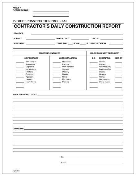 How To Create A Daily Construction Report 10 Templates To Download
