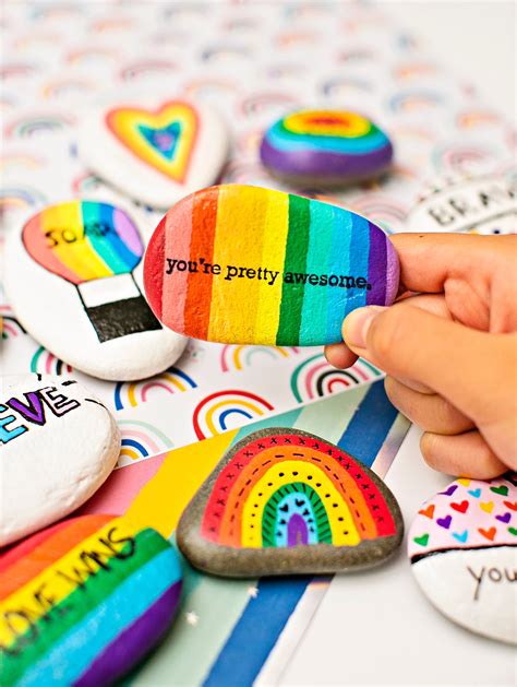 Youre Pretty Awesome Rock Kindness Rocks Painted Etsy