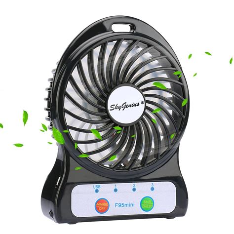 Mini Battery Operated Fan Portable Personal Handheld Tiny Fan Powered By 2600mah Rechargeable