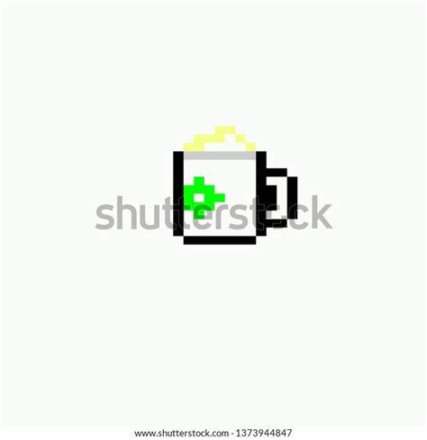 Pixel Art Glass Stock Vector Royalty Free 1373944847 Shutterstock