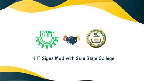 Kiit Signs Mou With Sulu State College Philippines For Academic