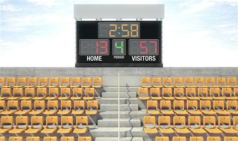 Sports Stadium Scoreboard Digital Art By Allan Swart Fine Art America