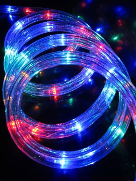 240 Multi Colour LED Tube Rope Light - 10m | Christmas ...
