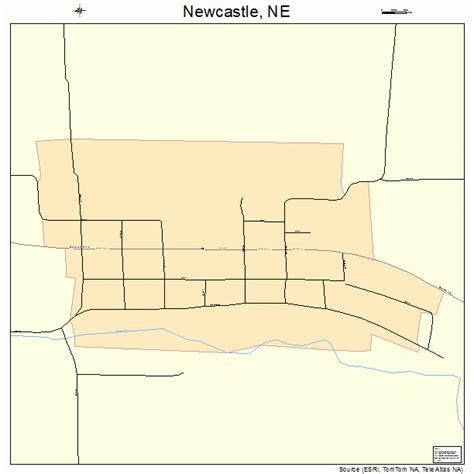 Newcastle Nebraska Street Map 3134090