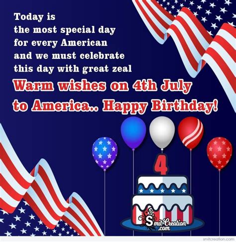 Happy 4th Of July Birthday Wishes