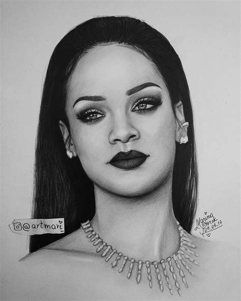 Rihanna Drawing At Explore Collection Of Rihanna