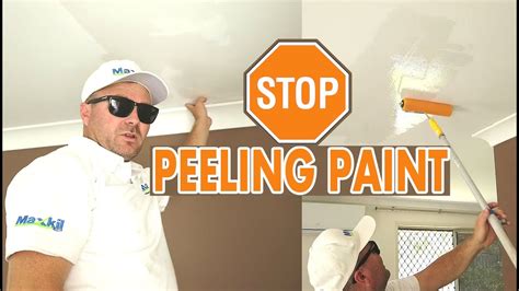 Drywall Ceiling Paint Peeling Fix Youtube