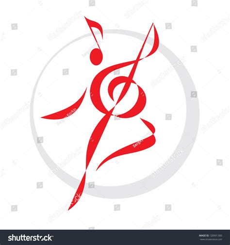 Dance Sign Vector Logo Template Music Stock Vector Royalty Free 120991300