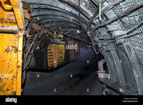 Modern Coal Mine Underground Stock Photo Alamy