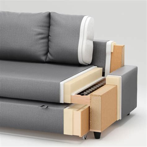 Friheten Sleeper Sectional3 Seat Wstorage Skiftebo Dark Gray Ikea