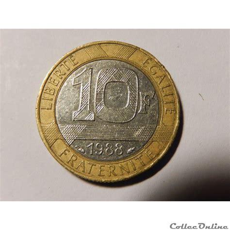 10 Francs Génie De La Bastille 1988 Monnaies Monde France