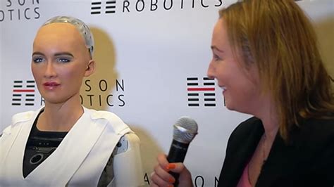 Robot Sophia Interviewed At Tech Show Rtm Rightthisminute