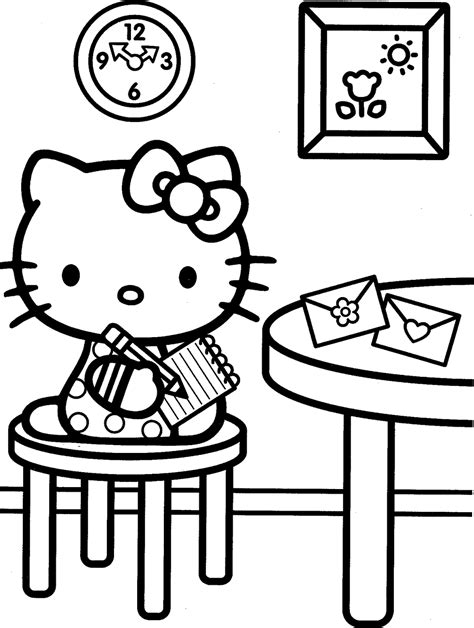 Dibujos Hello Kitty Para Colorear E Imprimir Gratis Para Colorear