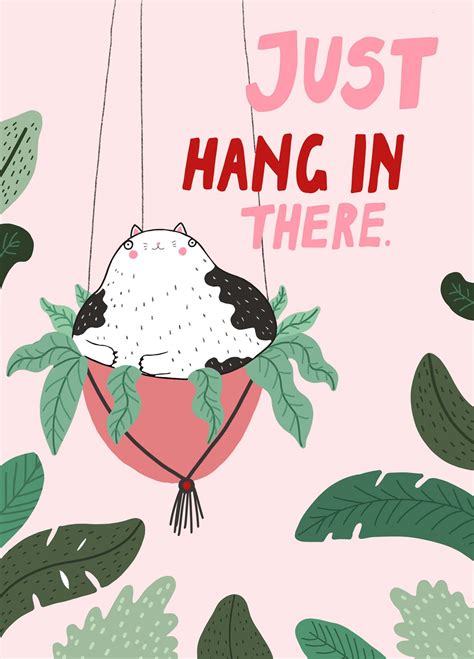 Just Hang In There Card Scribbler