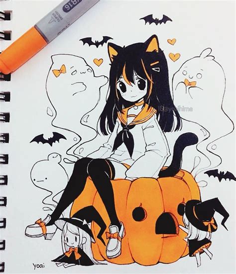 Pin By Creamy Dreamy On C Anime Drawings Sketches Halloween Anime