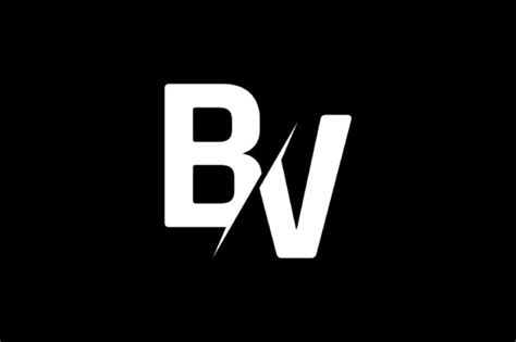 Monogram Bv Logo Graphic By Greenlines Studios · Creative Fabrica
