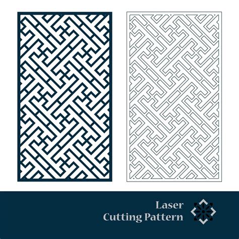 Laser And Cnc Cut Pattern Vector Template With Abstract Geometric