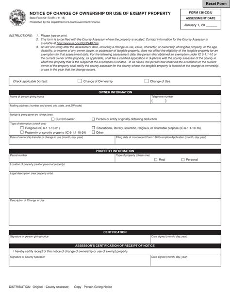 Form 136 Cou State Form 54173 Fill Out Sign Online And Download