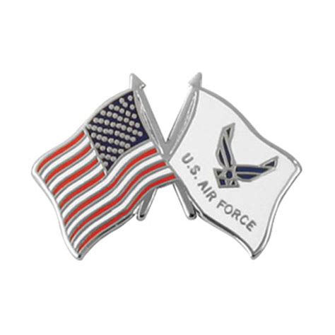Us Air Force Hap Arnold Wing With Us Flag Lapel Pin Made In The Usa