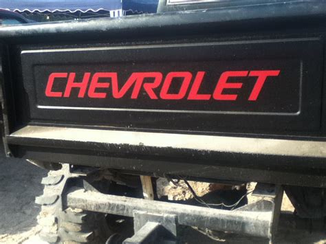 Chevrolet For Stepside Bed Tailgate Decal Sticker Chevy