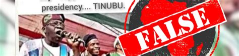 No Nigerian Presidential Candidate Tinubu Didnt Say ‘muslim Muslim