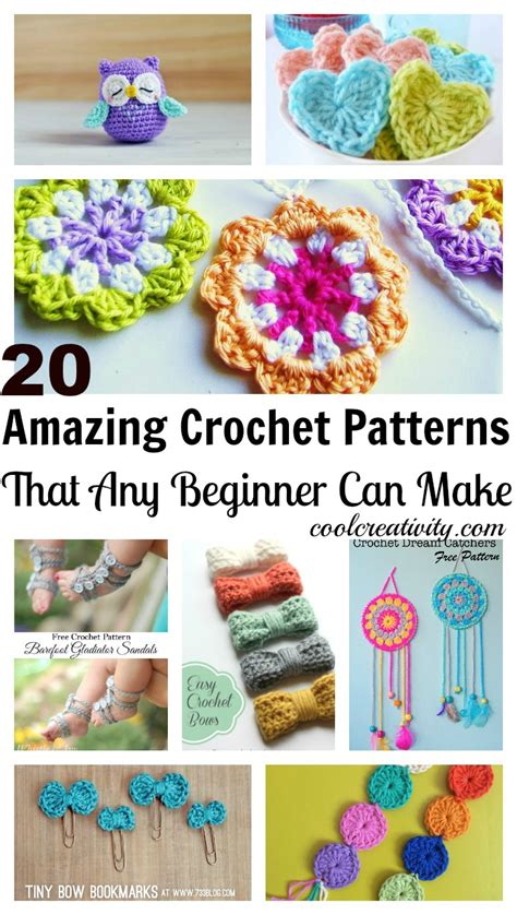 20 Amazing Free Crochet Patterns That Any Beginner Can Make