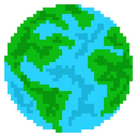 Pixel Art Planeta Tierra 13528882 Png