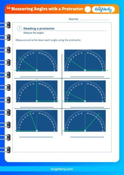 Free Measuring Angles With A Protractor Worksheets Pdfs Brighterly