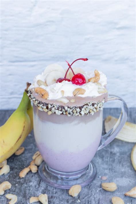 Milkshake BEST Banana Split Milkshake Recipe Easy And Simple Frozen Shake How To Make