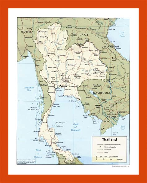 Political Map Of Thailand Maps Of Thailand Maps Of Asia GIF Map Maps Of The World
