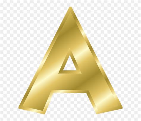 Letter A Capital Letter Alphabet Abc Gold Alphabet Letters Clip