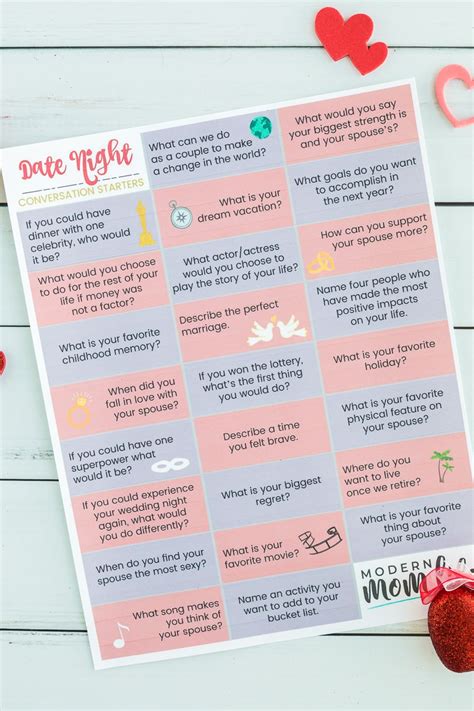 25 Date Night Questions For Married Couples Modern Mom Life