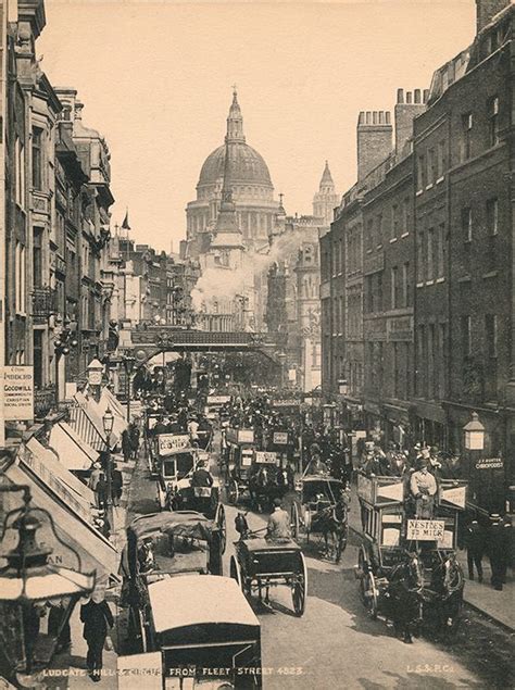 Ludgate Hill And Circus From Fleet Street Historical London Fleet