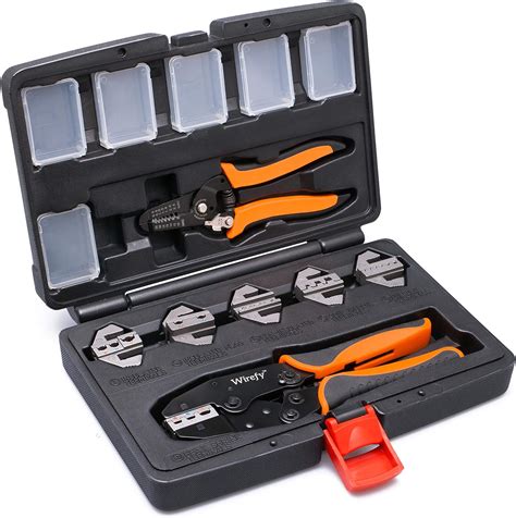 Buy Wirefy Crimping Tool Set 8 Pcs Ratcheting Wire Crimper Heat