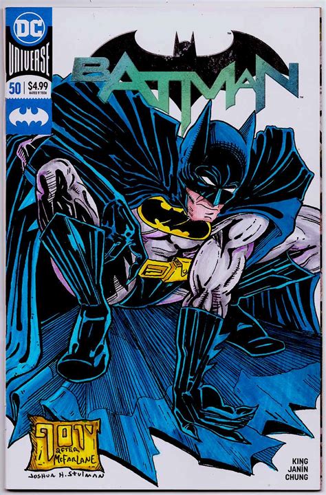 Batman Vol 3 50 Todd Mcfarlane Homage Original Artwork Sketch