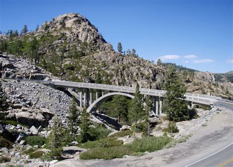 donner pass bridge near the summit and donner lake ca sierras donner lake places to go truckee