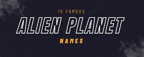 Alien Planet Names Generator