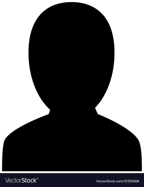 Man Profile Silhouette Royalty Free Vector Image