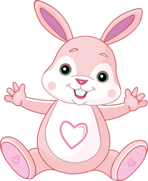 Cute Pink Bunny Clipart Free Download Transparent Png Creazilla